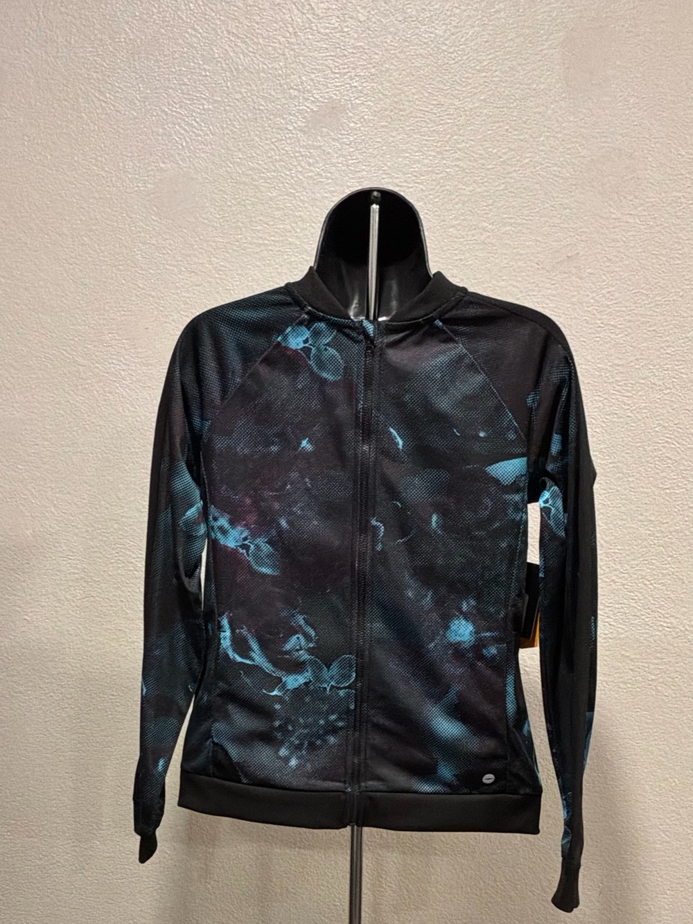 Avia Black & Teal Lightweight Zip-Front Jacket